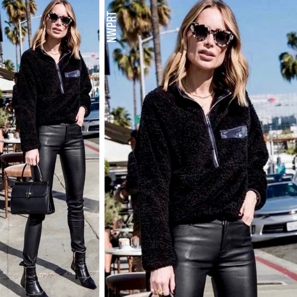 Anine Bing Sierra Sherpa Teddy Pullover 